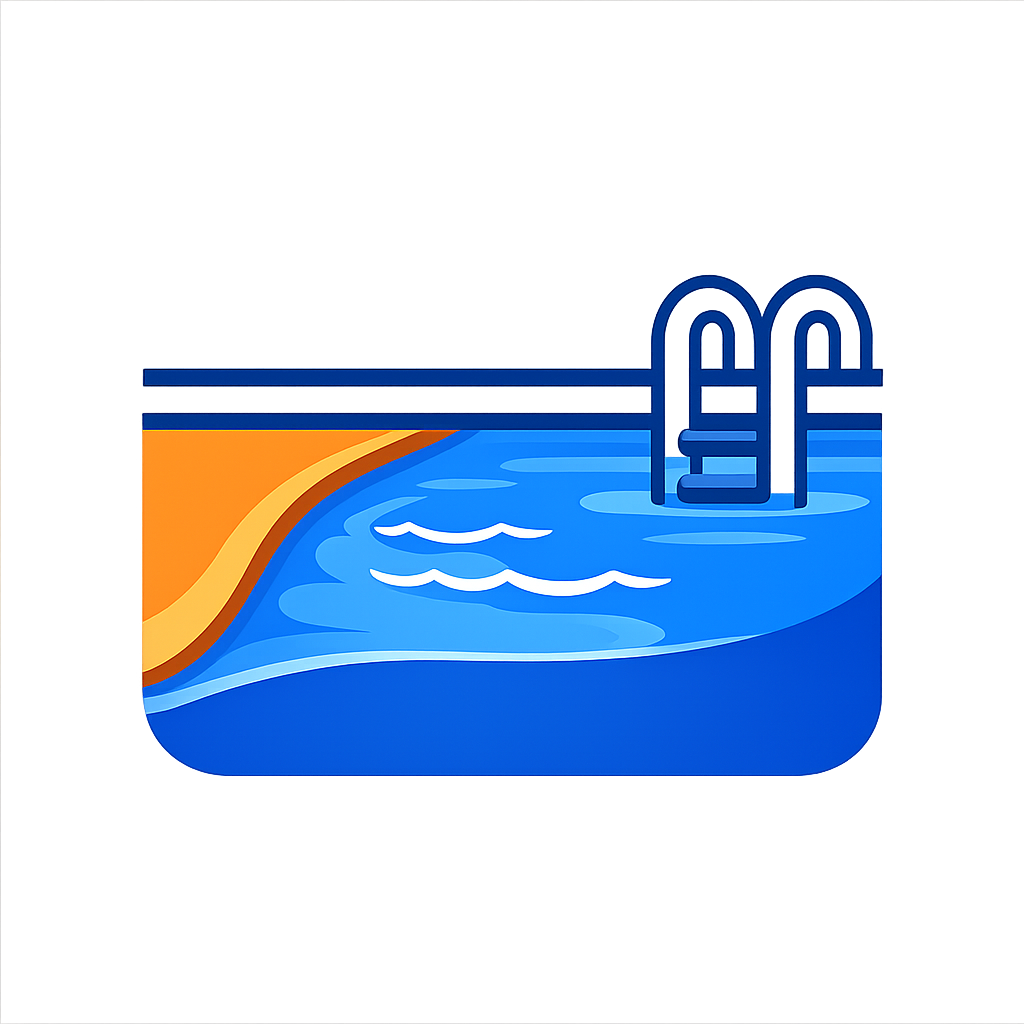 Piscine plage immergée construction Montélimar Demiralan